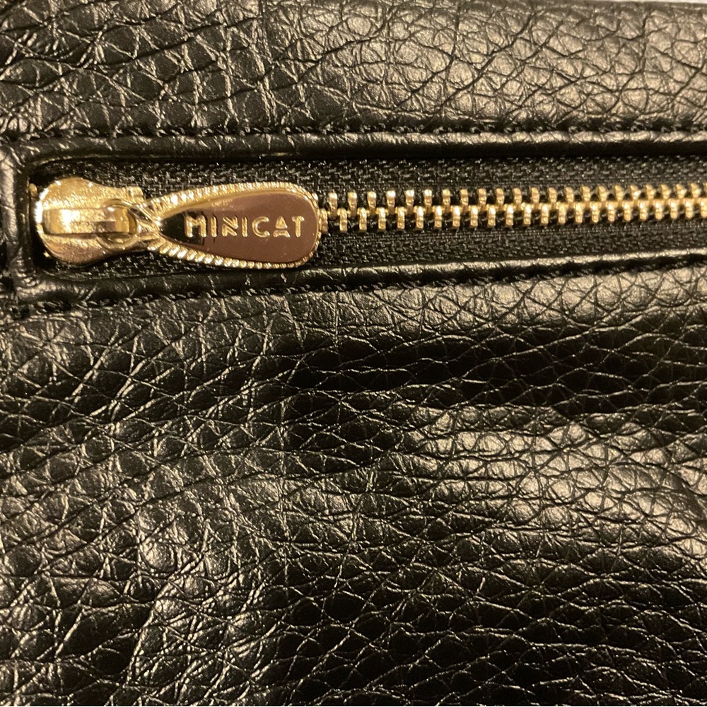 Minicat Small Faux Leather Crossbody Bag, Black - Picture 6 of 11